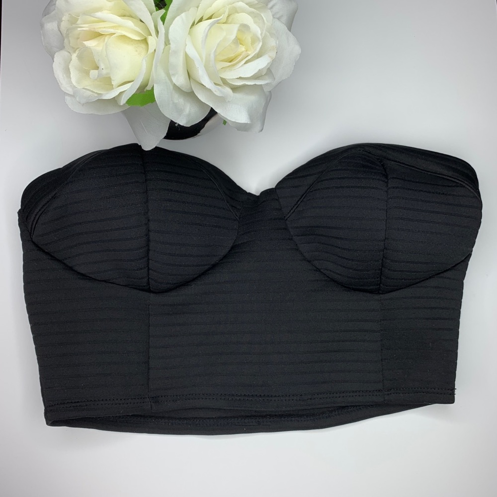 Charlotte Russe Black Croptop